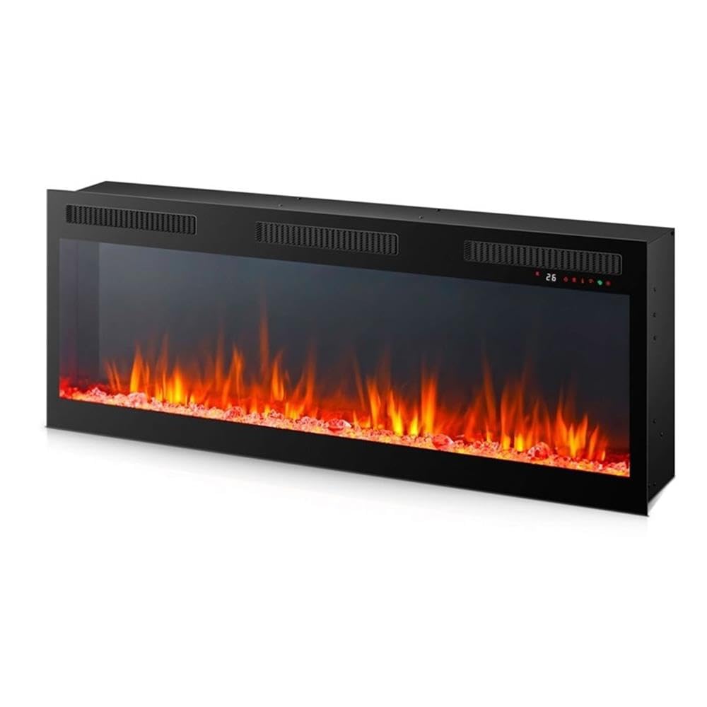 82 Inch Fireplace TV Console with Adjustable Shelves M7699