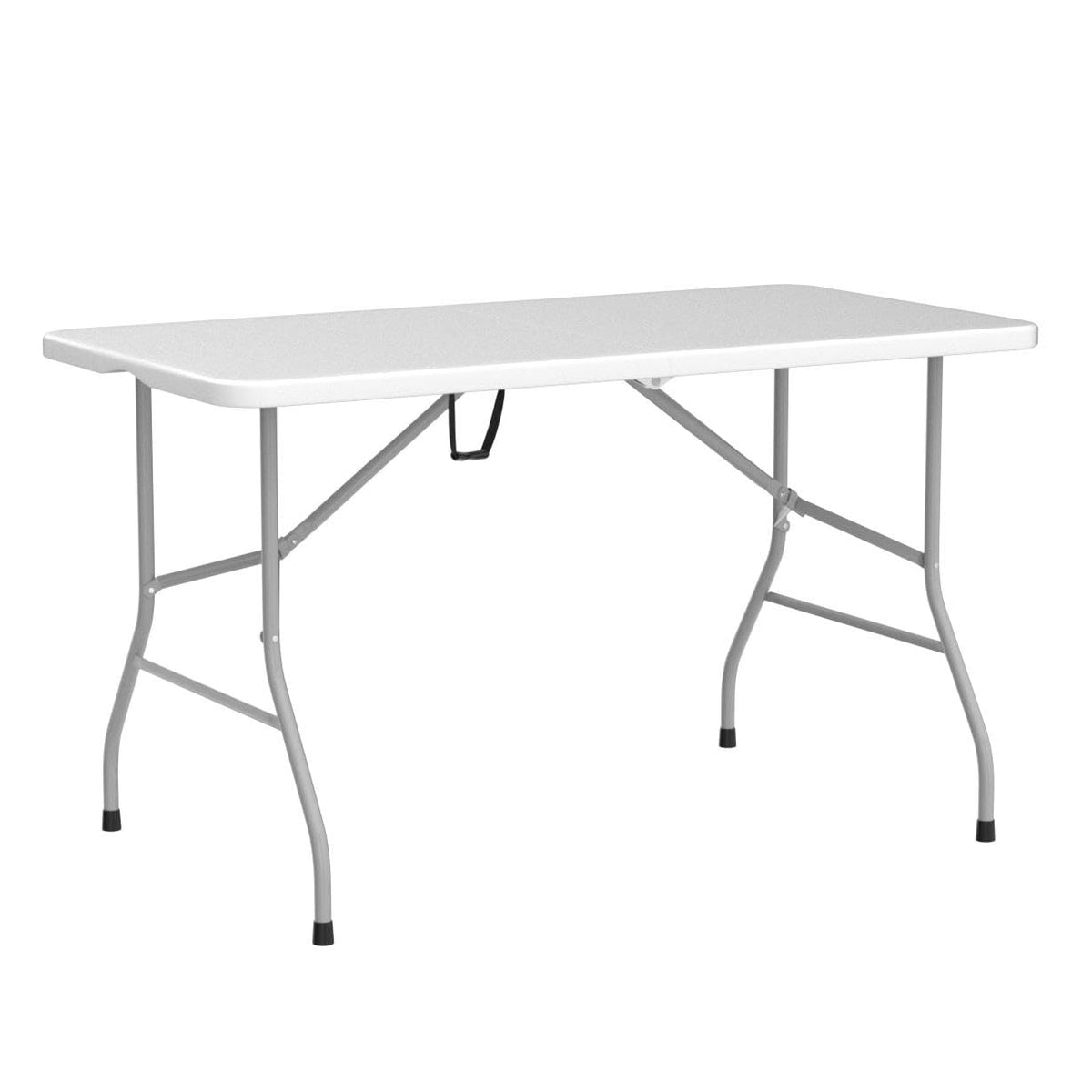 Folding Table 6ft Portable Heavy Duty Plastic White J3822