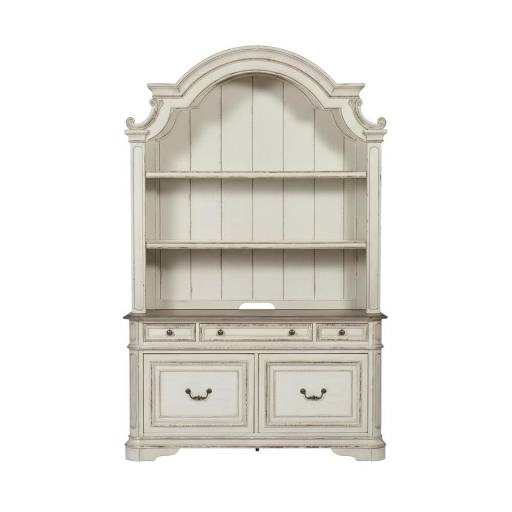 Antique White 3 Piece Desk and Hutch Set H8133