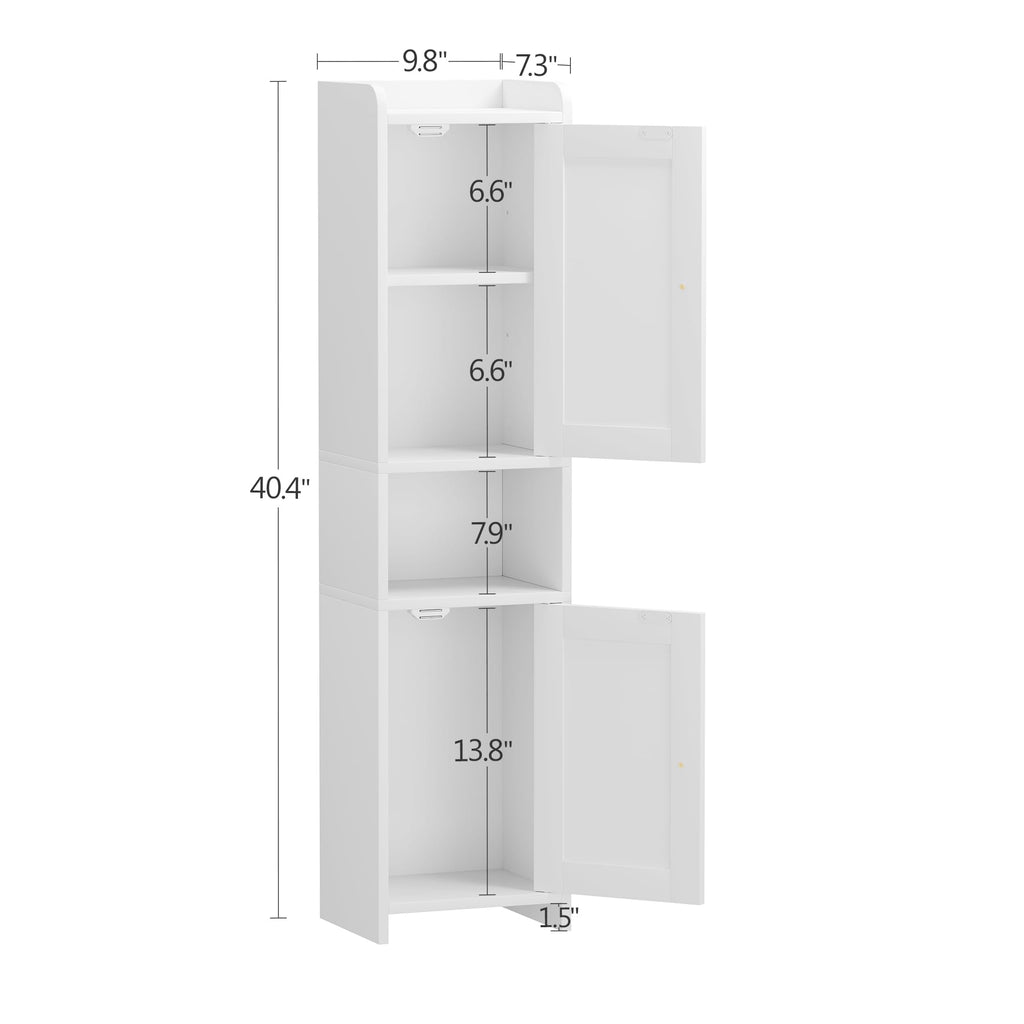 White Bathroom Cabinet with 2 Doors S4522