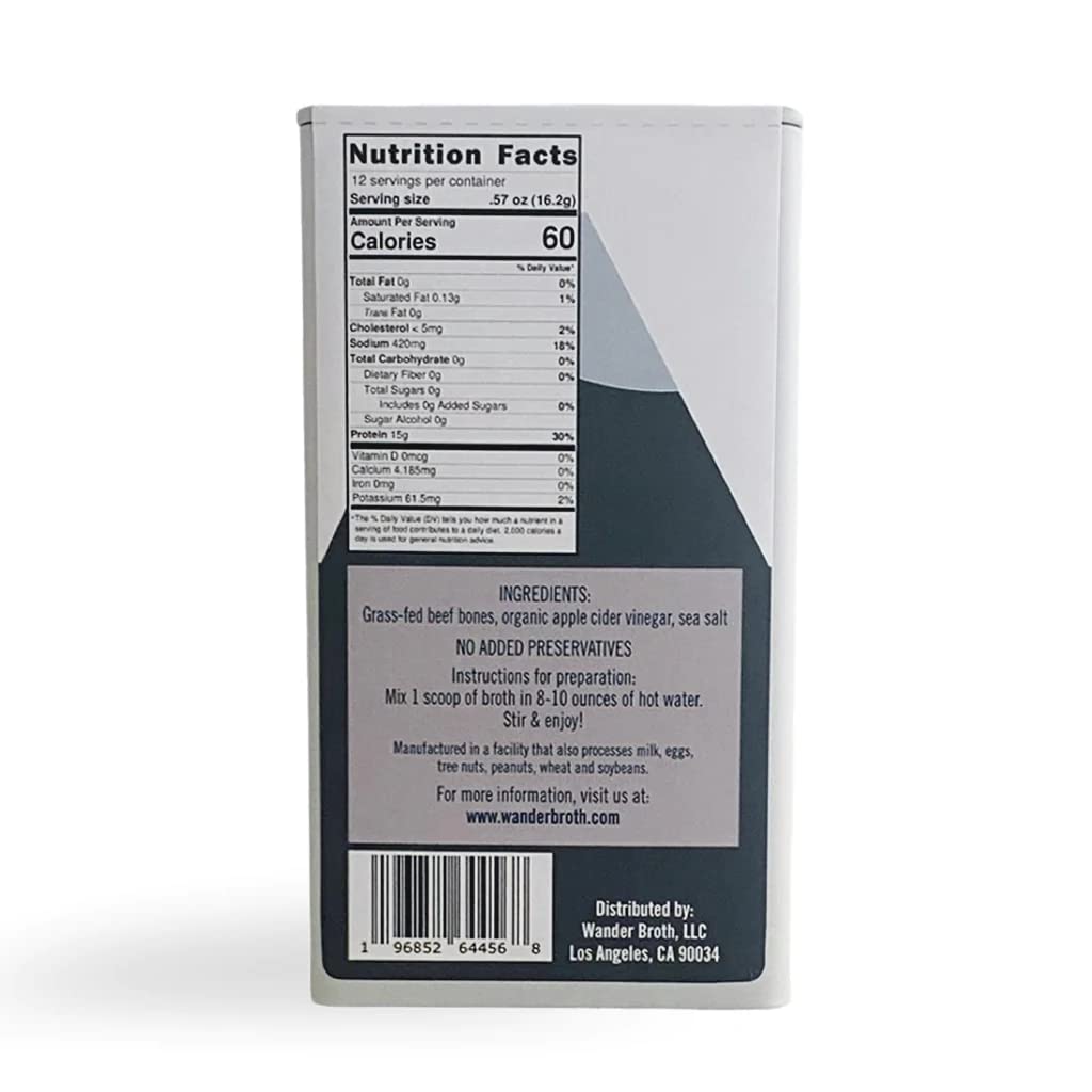 Freeze-Dried Grass-Fed Beef Bone Broth, 12 Serving F69101