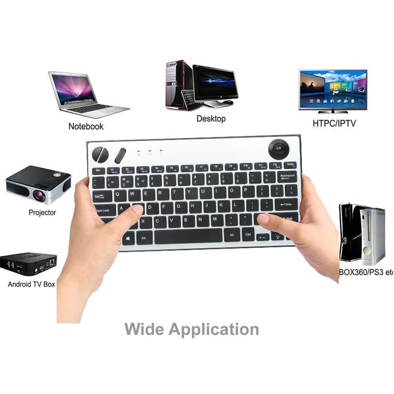 78 Keys Dual Mode Wireless Trackball Keyboard R76228