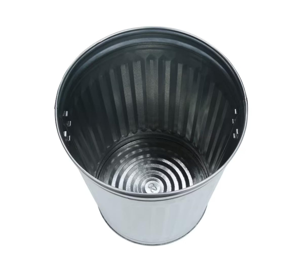 20-Gallon Galvanized Steel Trash Can with Locking Lid P184