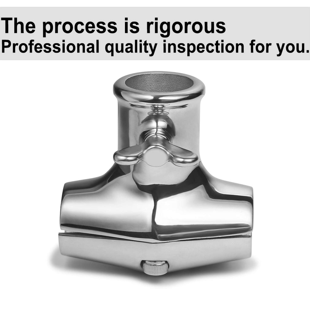 Rail Mount 316 Stainless Steel Flag Pole Holder J578