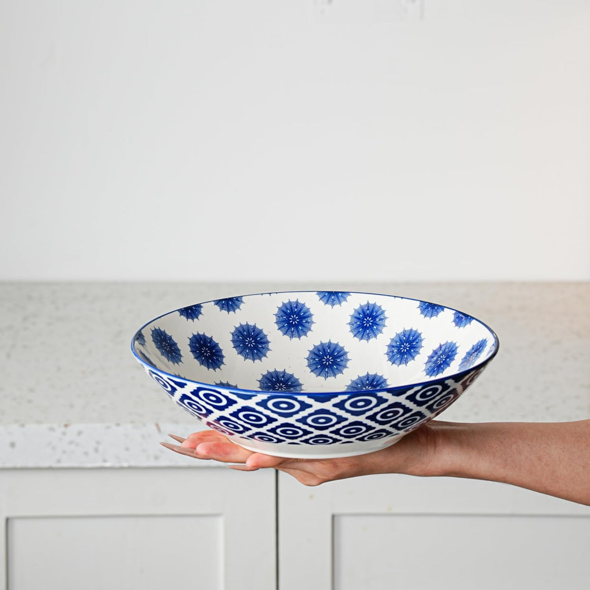 40 Oz Ceramic Pasta Bowls Set of 4 C8460