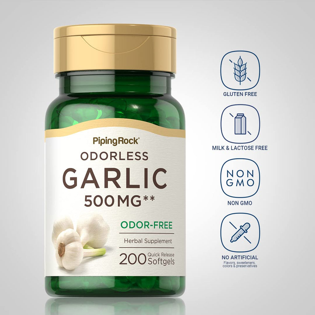 Odorless Garlic Supplement 200 Softgels C81238