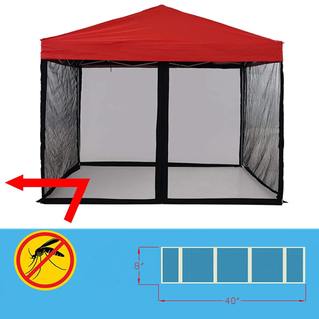 Mosquito Net with Zipper for Camping and Patio Gazebo H641698