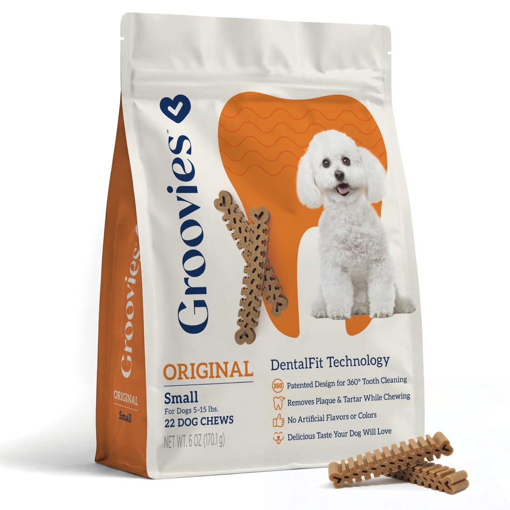 Small Flexible Dog Dental Chews 22Ct W81535