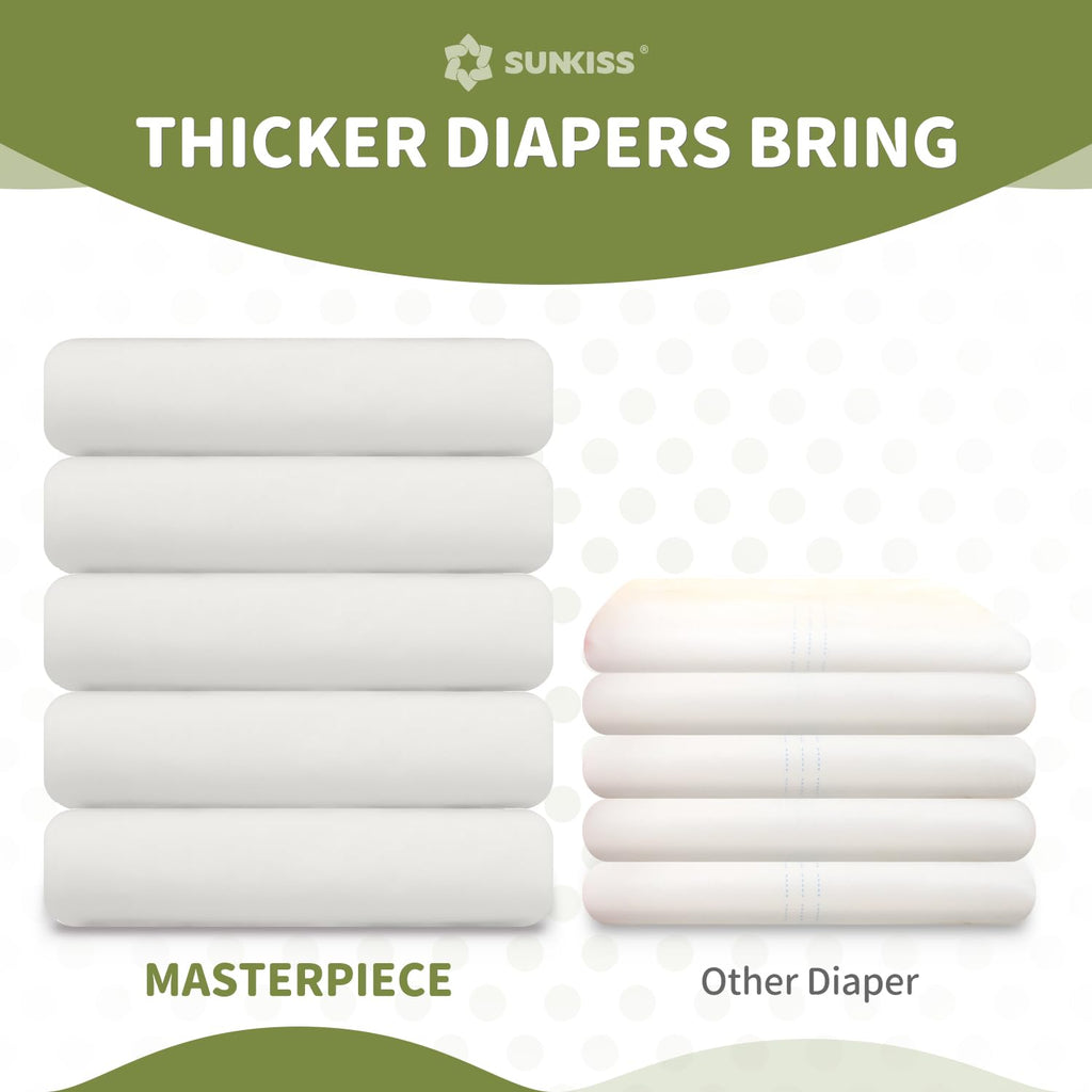 Adult Diapers with Tabs, L/XL, White, 40 Count R666736