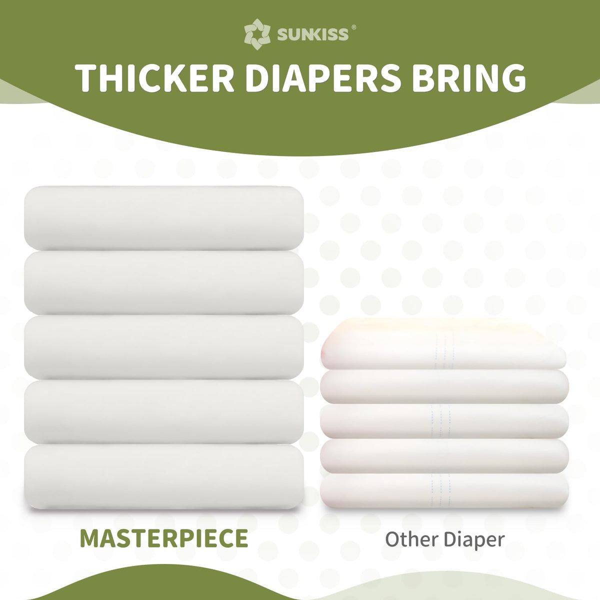 Adult Diapers with Tabs, L/XL, White, 40 Count R666736