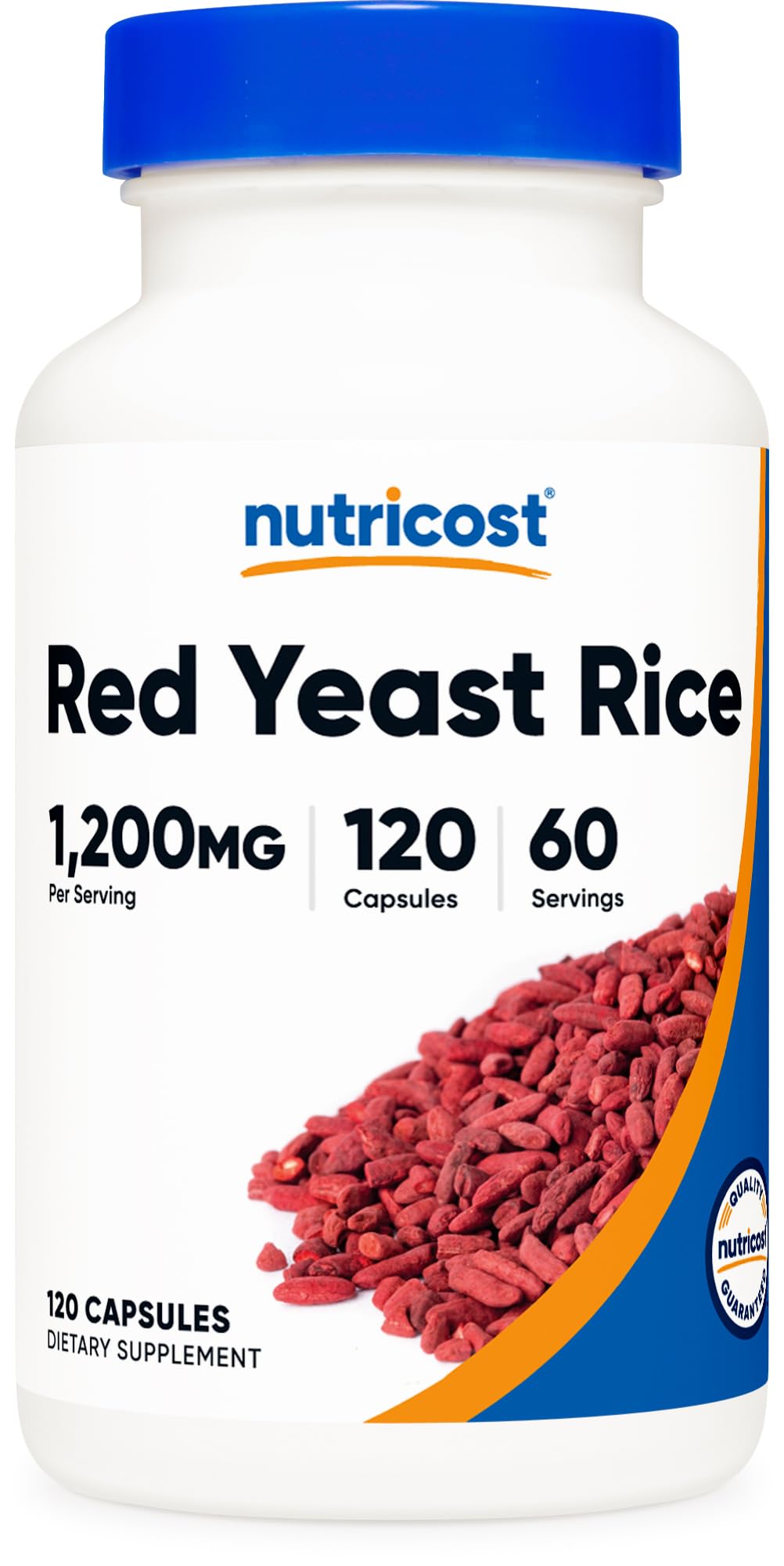 Red Yeast Rice 1200mg 120 Capsules Gluten Free N965288