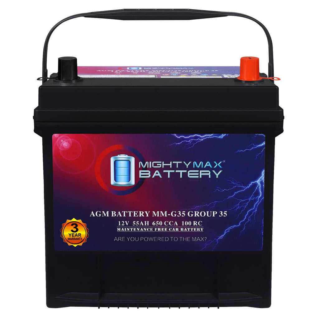 12V 55Ah AGM 650 CCA Replacement Battery O51054