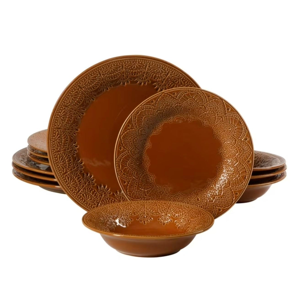12-Piece Ceramic Dinnerware Set X75692