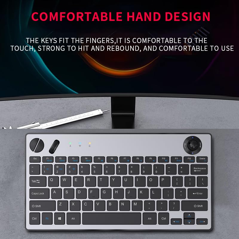 78 Keys Dual Mode Wireless Trackball Keyboard R76228