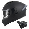 Full Face Flip Up Matte Black Motorcycle Helmet G903833