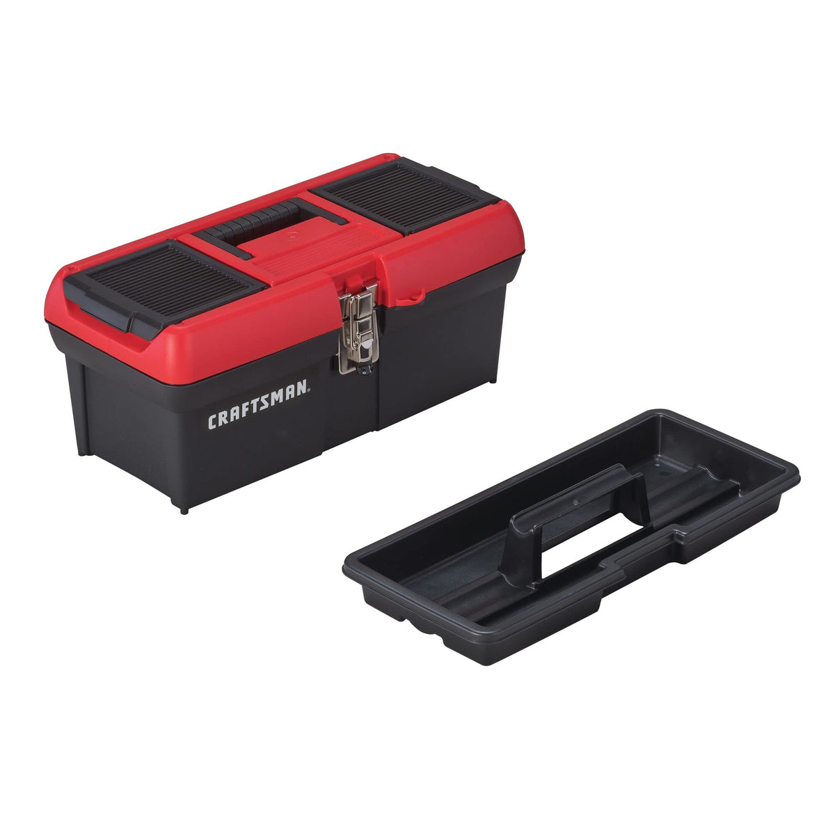 Lockable 16 in. Red Black Tool Box M1308