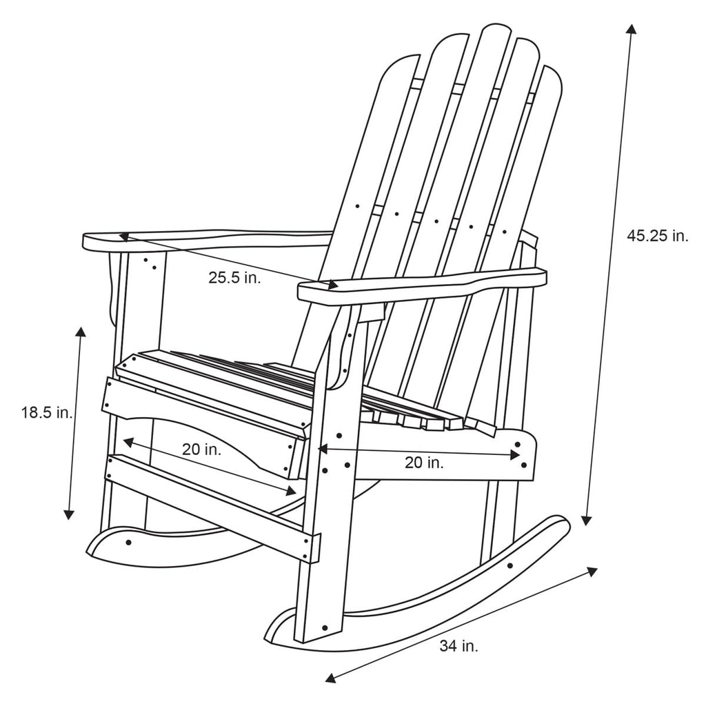 Oak Wood Rocking Chair O199