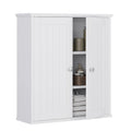 White Wall Mount Bathroom Cabinet with 2 Doors A51707