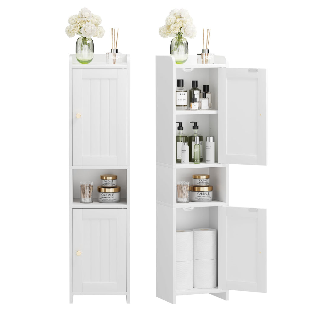 White Bathroom Cabinet with 2 Doors S4522