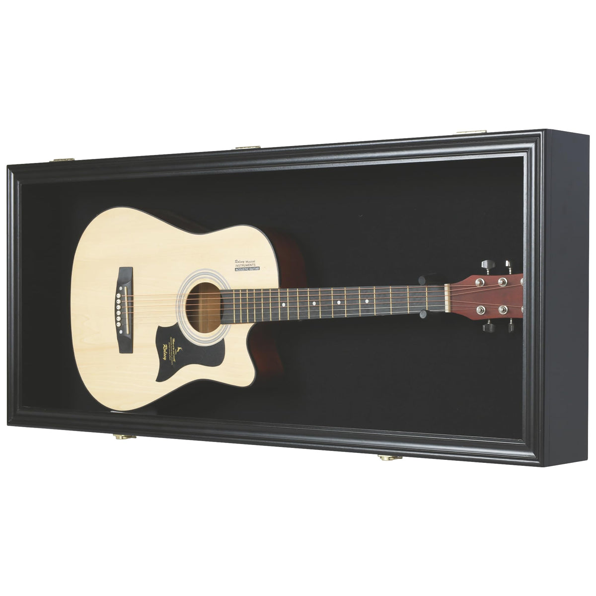 42" Electric Guitar Display Case Cabinet Shadow Box with Lock Y1644