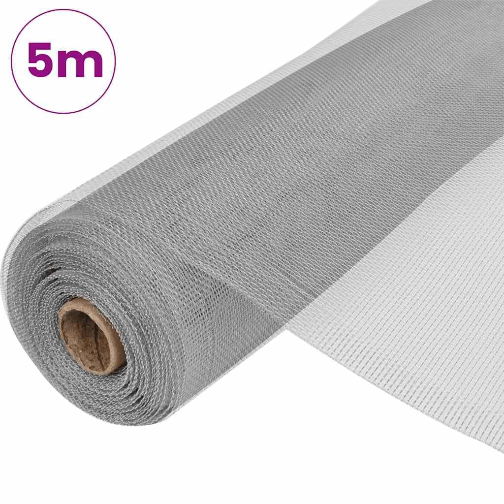 Aluminum Mesh Screen 39.4x196.9 in Silver W33850