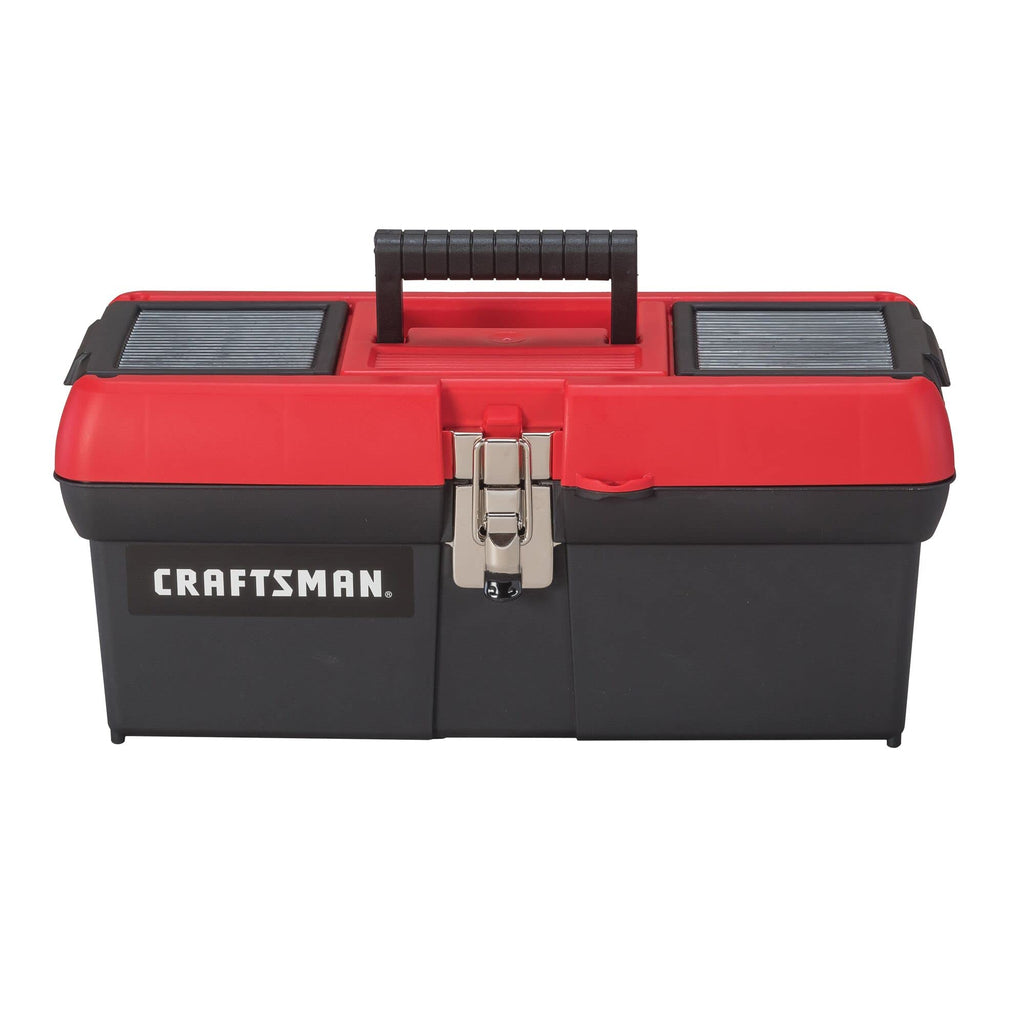 Lockable 16 in. Red Black Tool Box M1308