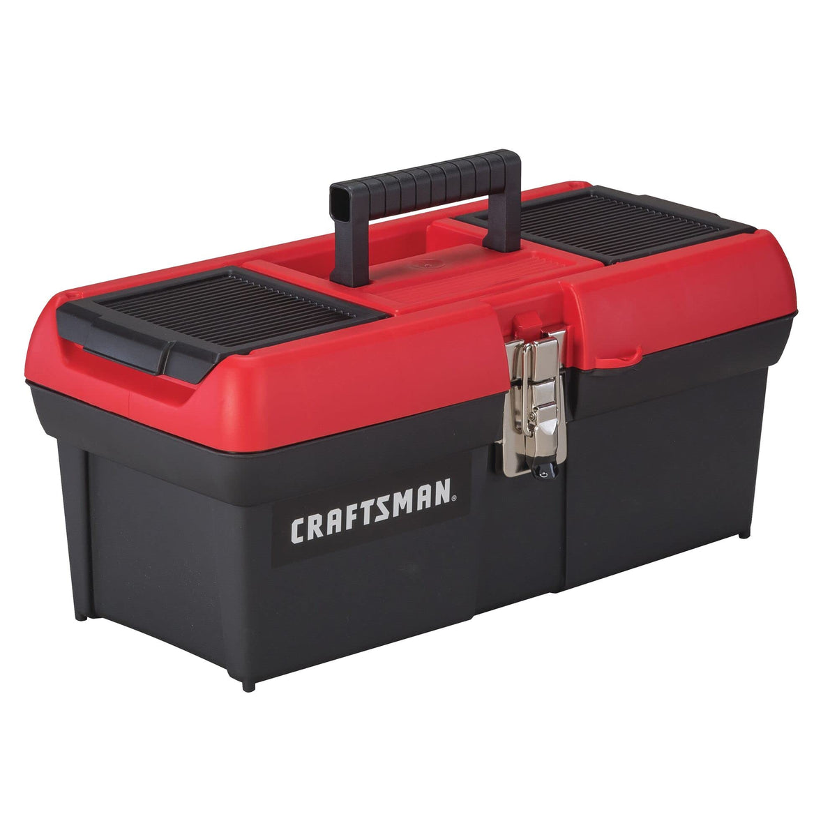 Lockable 16 in. Red Black Tool Box M1308