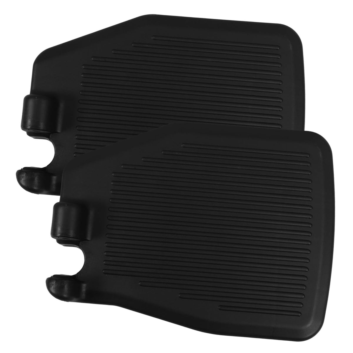 Black Wheelchair Foot Rest 1 Pair Replacement Footplates O11346