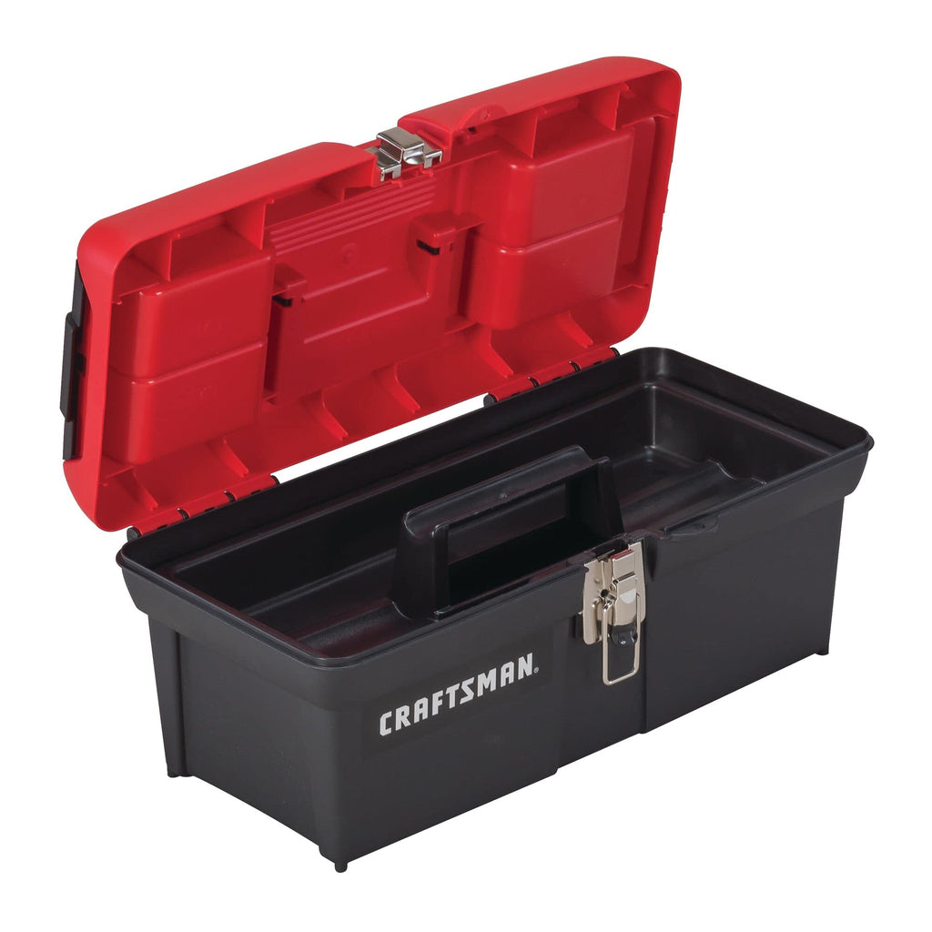 Lockable 16 in. Red Black Tool Box M1308