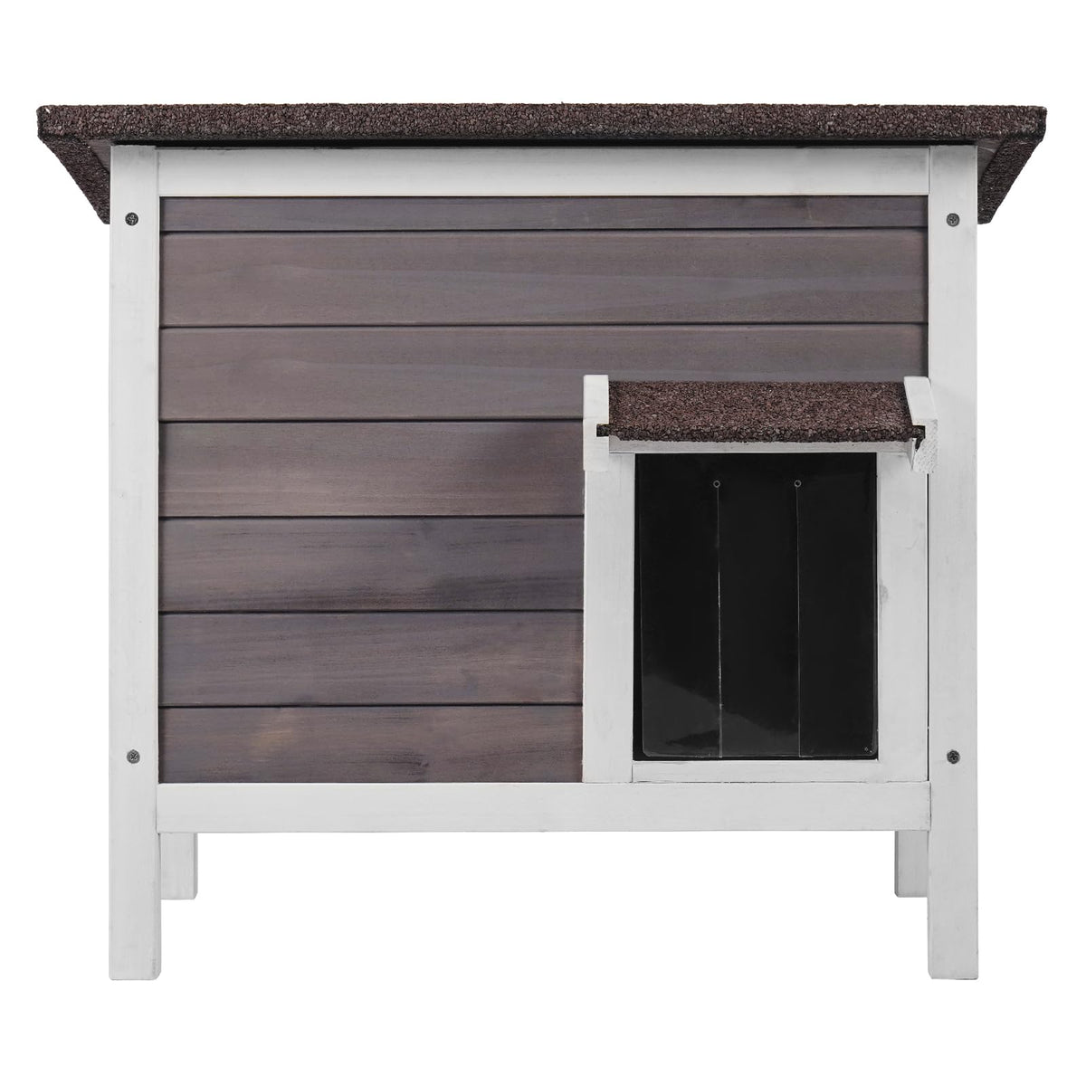 Weatherproof Wooden Outdoor Cat House R674542