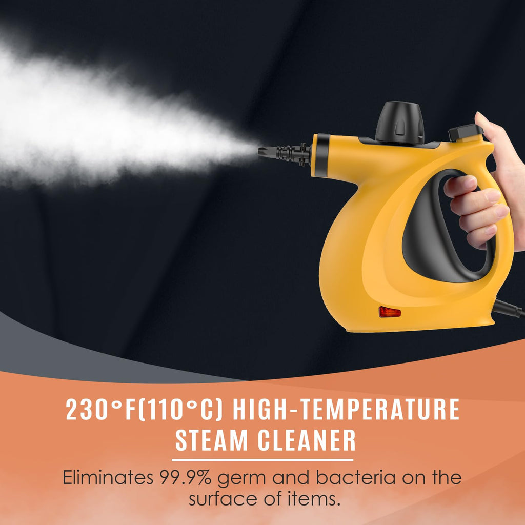 Pressurized Handheld Multi-Surface Natural Steam Cleaner with 12 pcs Accessories R674841