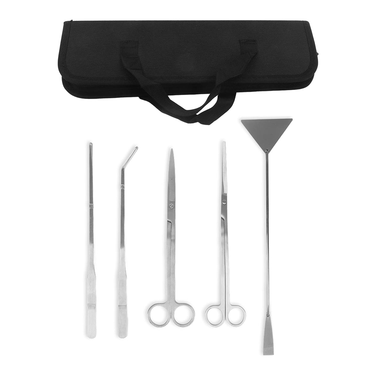 Aquarium Scissors and 5 in 1 Aquascaping Kit Stainless Steel 5 Piece Set A22453
