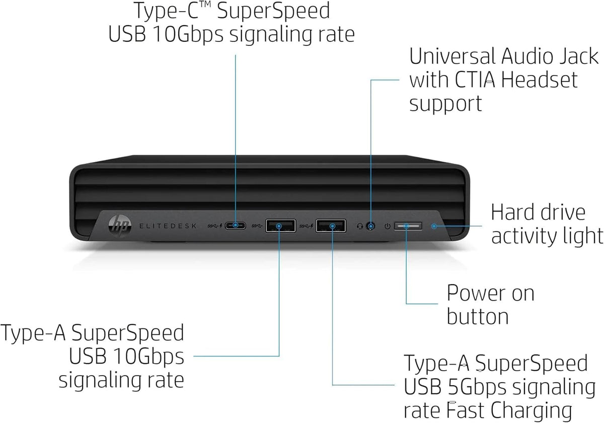 Mini Desktop PC, Intel Core i5-10500T, 16GB RAM, 512GB SSD, Windows 11 Pro A760