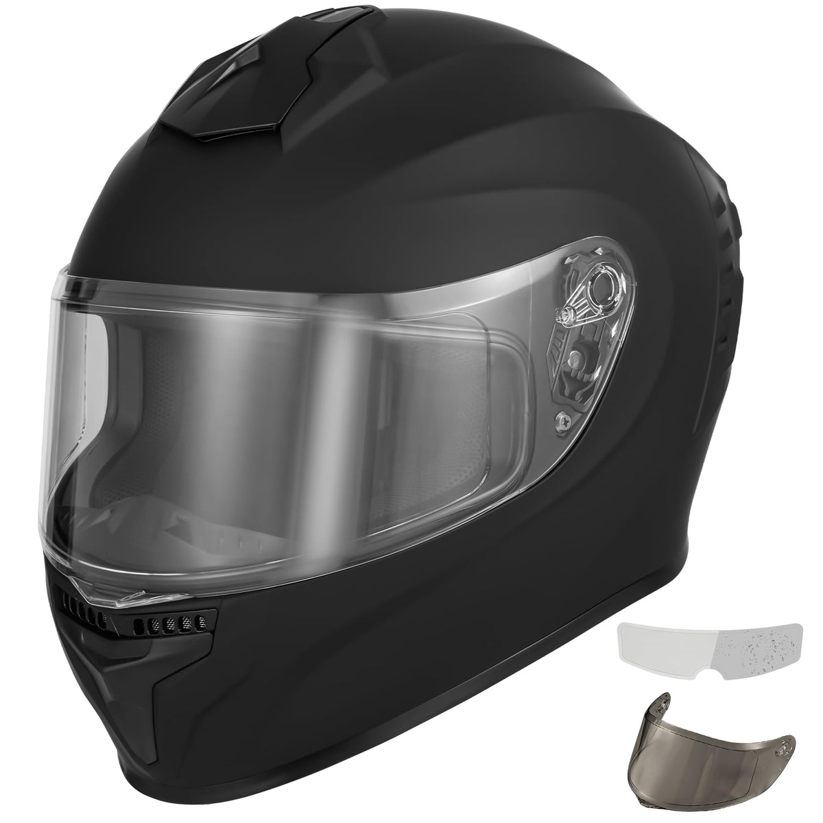 Full Face Motorcycle Helmet with Dual Visors E228159