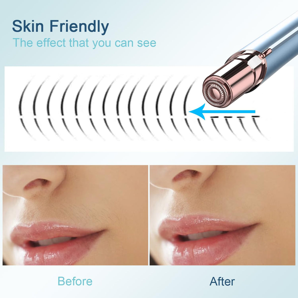 Electric Facial Hair Remover USB Rechargeable G1083
