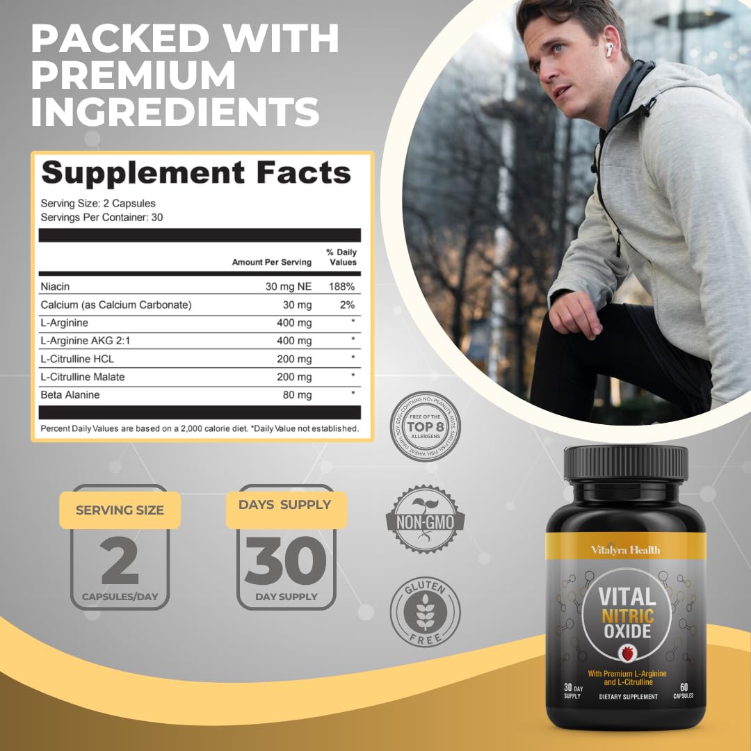 L-Arginine L-Citrulline Nitric Oxide Booster Q787