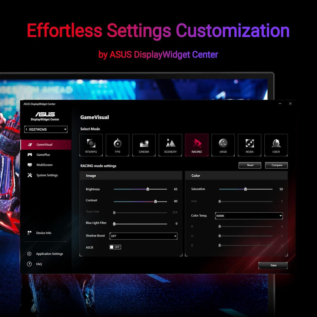 27" Curved 280Hz QHD Gaming Monitor V7125