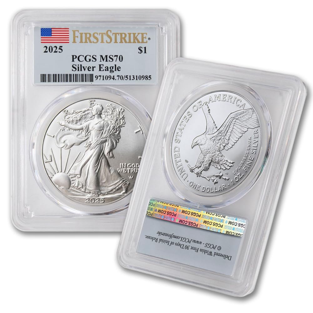 1 oz American Silver Eagle Coin MS-70 E342