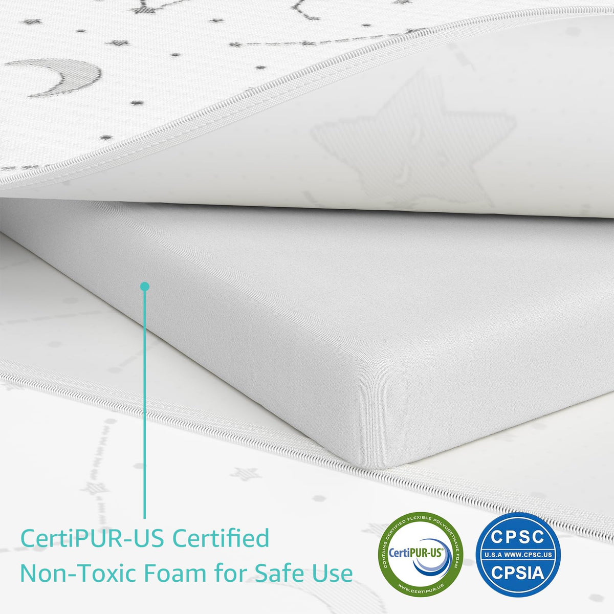 38x26 Waterproof Pack and Play Mattress Pad 2 Pack T649