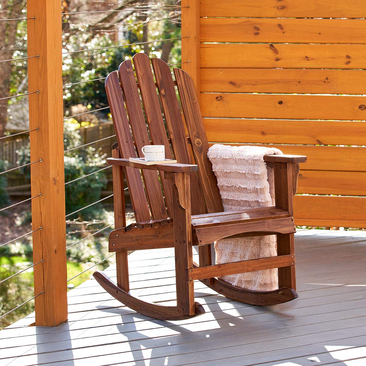 Oak Wood Rocking Chair O199