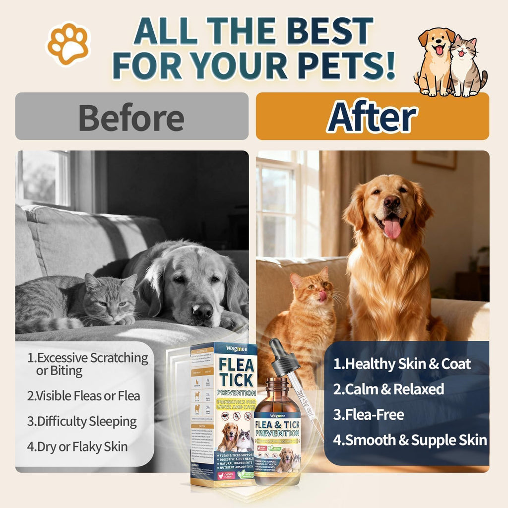Flea and Tick Prevention for Cats and Dogs Drops F983318