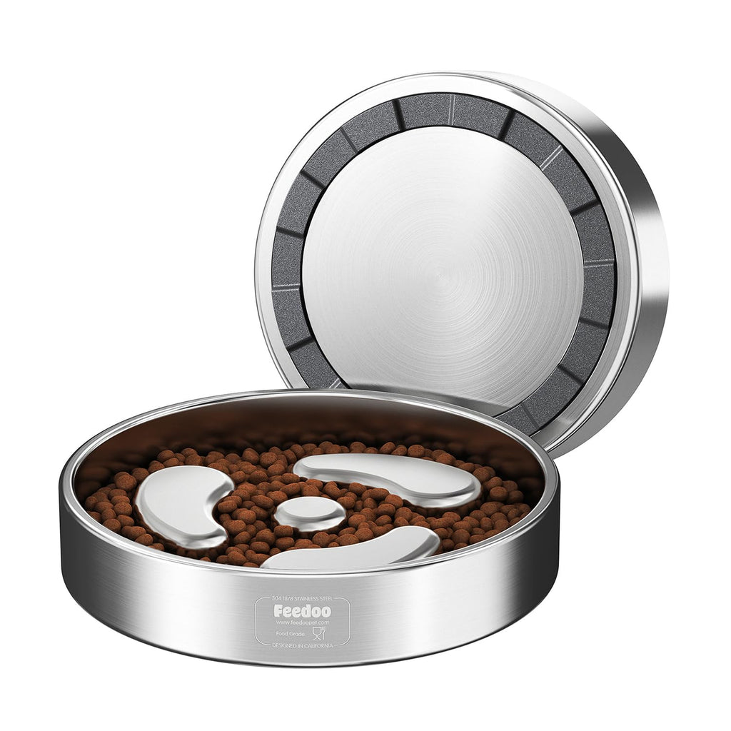 Slow Feeder Dog Bowl 304 Stainless Steel Non-Slip C2909