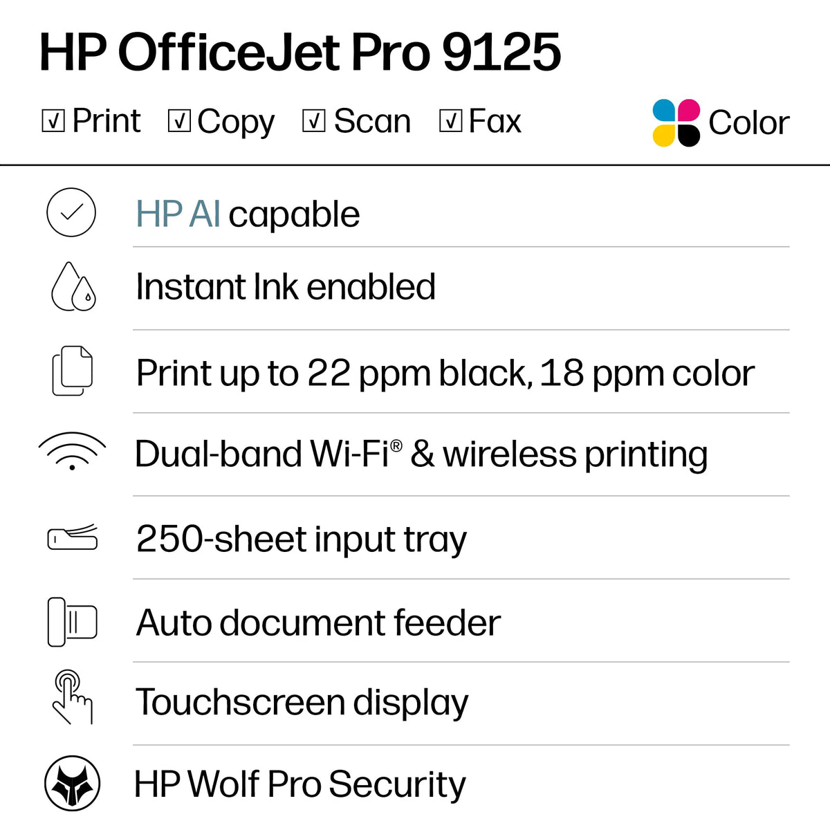 Wireless All-in-One Color Inkjet Printer K801