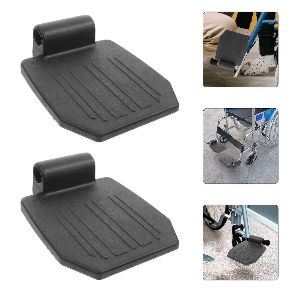 2pcs Heavy Duty Wheelchair Footrest Pedals Replacement Parts M974