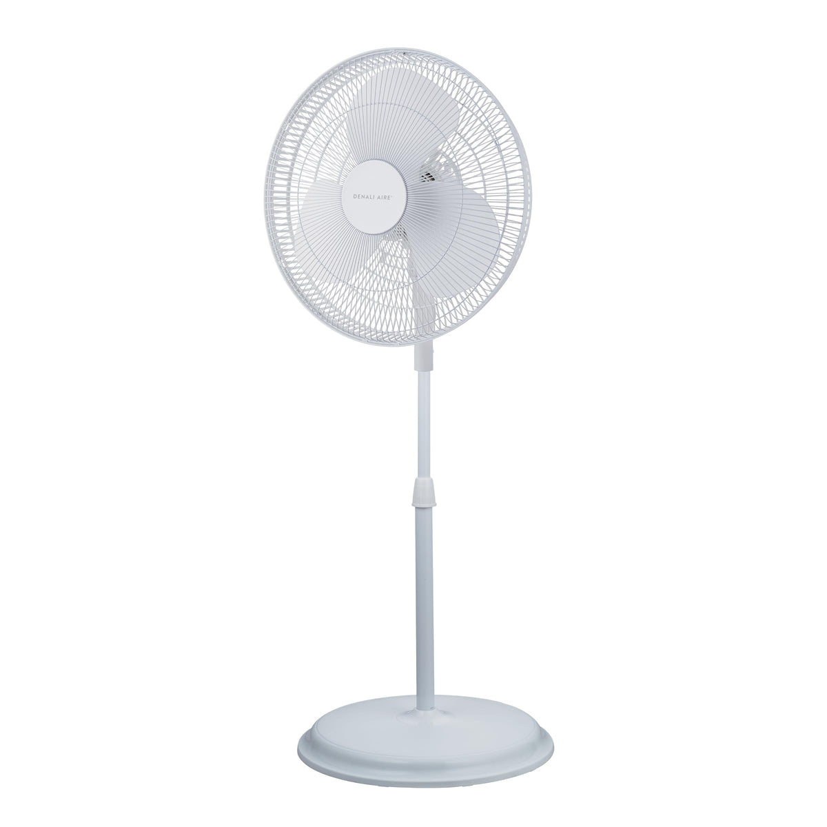 16" Oscillating Pedestal Fan with 3 Speed Settings, White F141828