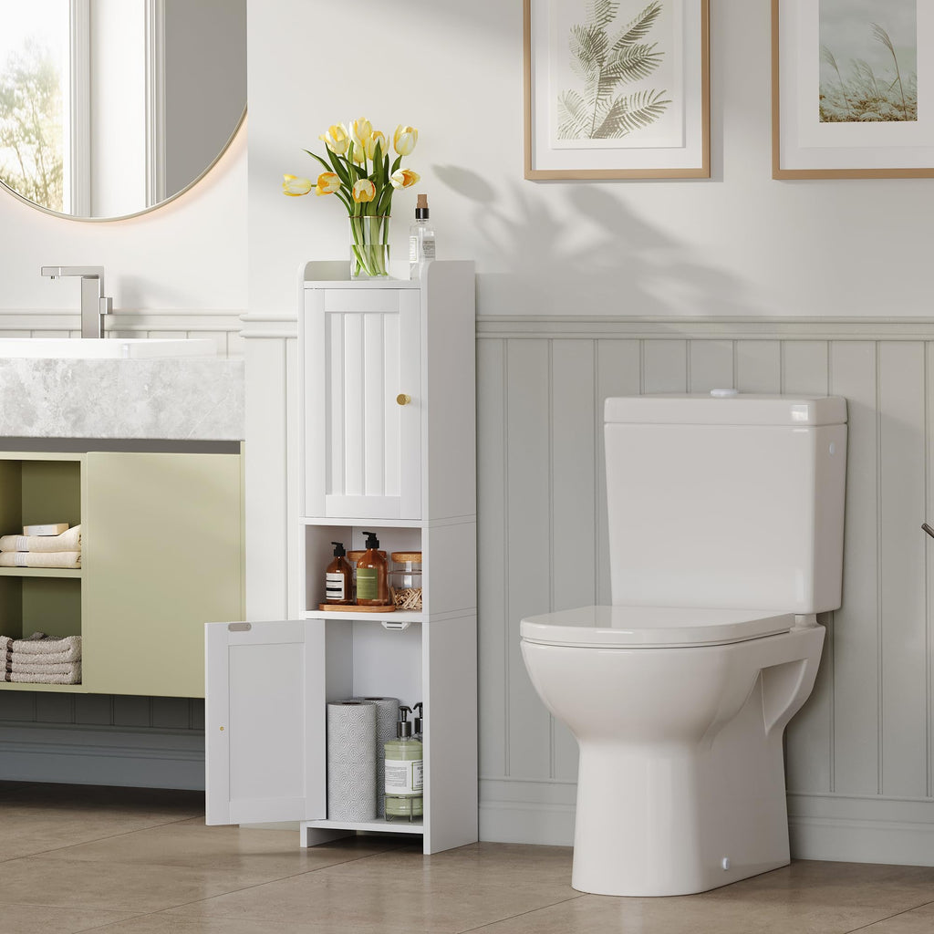 White Bathroom Cabinet with 2 Doors S4522