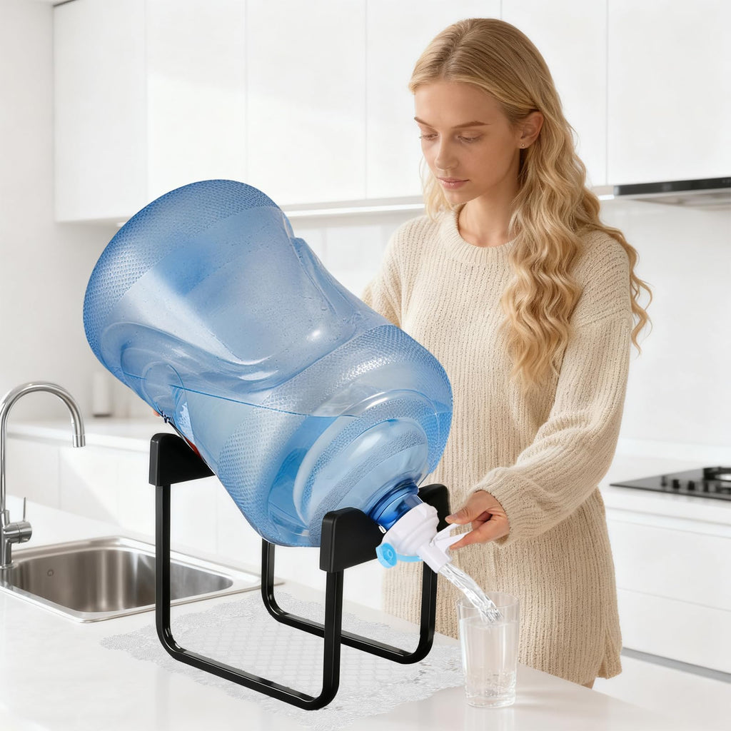 3-5 Gallon Water Jug Stand with Dispenser Valves O2495