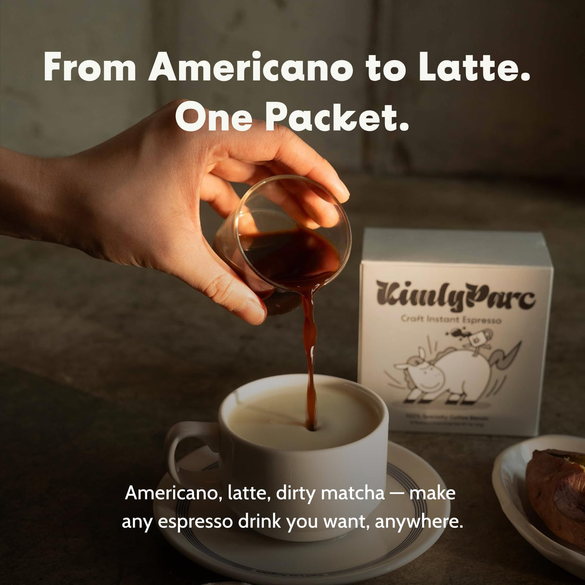Instant Espresso 6 Packets x 0.1 oz Medium Dark Roast Sugar-Free H619829