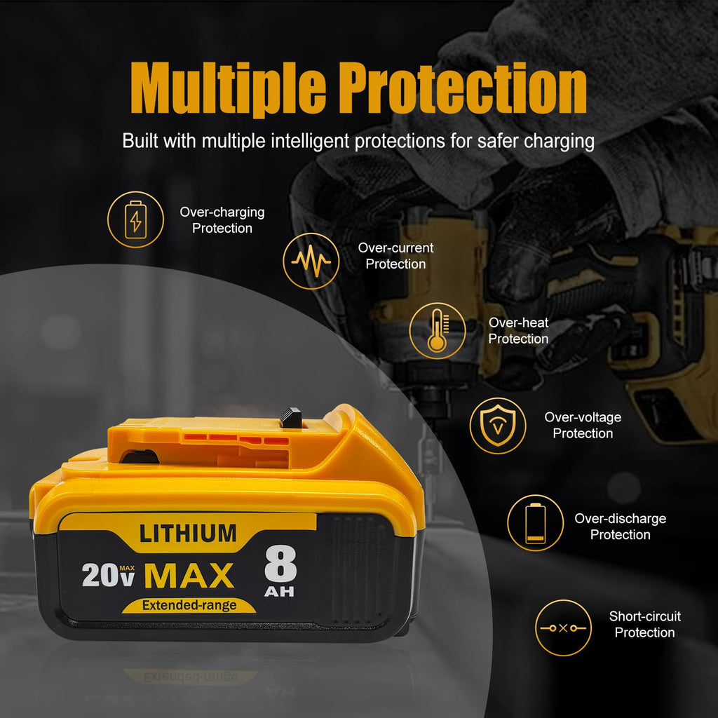8Ah Replacement Battery for 20V Max Tools H886734