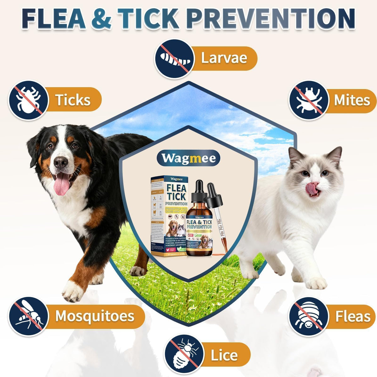 Flea and Tick Prevention for Cats and Dogs Drops F983318